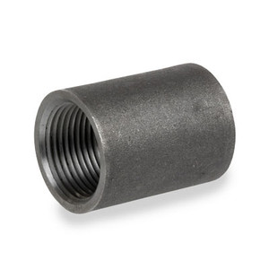 1/8 in. Merchant Steel NPSC Threaded Black Merchant Coupling Pipe Fitting