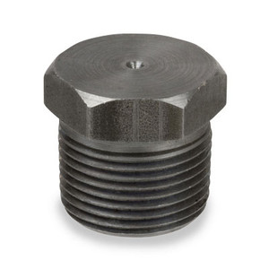 1/8 in. NPSC Threaded Black Steel Merchant Hex Hex Plug 150# Pipe Fitting