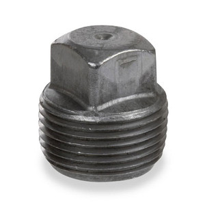 1/8 in. NPSC Threaded Black Steel Merchant Square Head Plug 150# Pipe Fitting