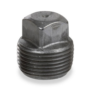 1/8 in. NPT Threaded - Square Head Plug - 150# Black Merchant Steel Pipe Fitting