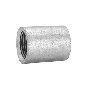 2 in. NPSC Threaded Galvanized Steel Merchant Coupling 150# Pipe Fitting