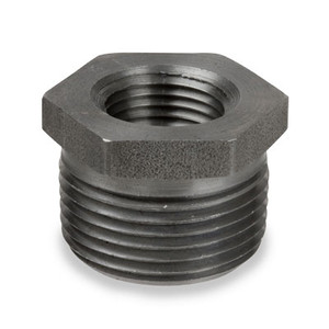 1/2 in. x 1/8 in. Merchant Steel Threaded Black Hex Bushing 150# Pipe Fitting