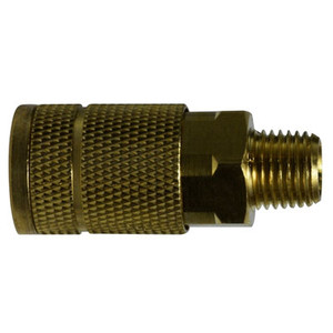 1/4 in. MNPT 250 PSI Brass Parker Interchange Tru- Flate Male Coupler