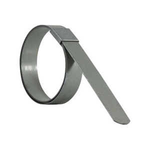 1 in. Galvanized Preformed F-Series Hose Clamps - 3/8 in Nominal Width