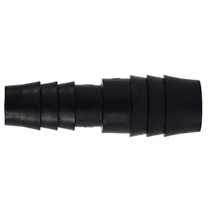 1/2 in. x 1/4 in. Black Polyethylene Reducing Splicers (Hose Barb Ends) Plastic Hose, Tube & Pipe Fittings