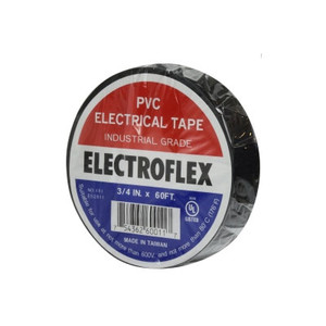 3/4 in. x 60 ft. Black Electrical Tape Industrial Electroflex