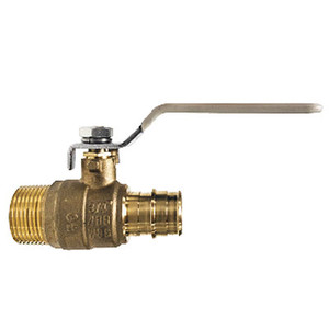 1 in. MNPT x 1 in. PEX Cold Expansion, Lead Free Brass Male Adapter PEX Valve, ASTMF 1960