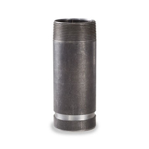 2" x 6" Threaded x Grooved Adapter Nipple, Schedule 80 Seamless Carbon Steel