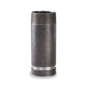 3" x 8" Threaded x Grooved Adapter Nipple, Schedule 40 Seamless Carbon Steel