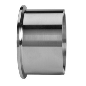 8 in. Tube OD - Tank Ferrule - Heavy Duty (14MPW) 316L Stainless Steel Sanitary Clamp Fitting (3A)