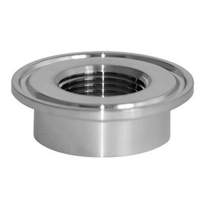 3/4 in. 23BMP Thermometer Cap (1/4 in. Tapped FNPT) 316L Stainless Steel Sanitary Clamp Fitting