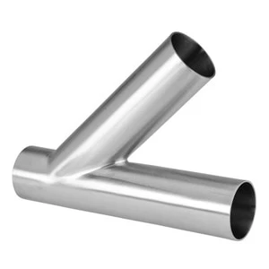 1 in. Tube OD - Polished Weld Lateral - 28WA - 316L Stainless Steel Sanitary Butt Weld Fitting (3-A) (0.065" Wall Thickness)