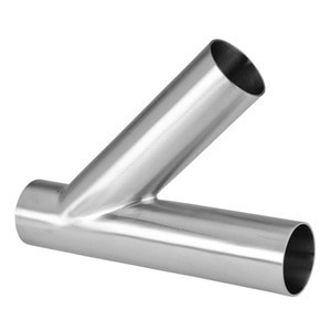 1-1/2 in. Polished Weld Lateral - 28WA - 316L Stainless Steel Sanitary Butt Weld Fitting