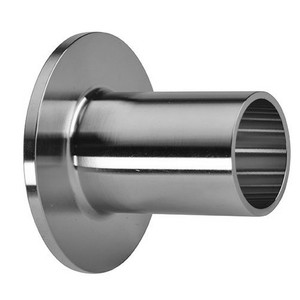 12in. Tube OD - Type A Stub End (14VB) 316L Stainless Steel Sanitary Tube OD Fitting - Machine Finish