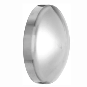 12 in. Tube OD - Polished Dome Cap (16W) 316L Stainless Steel Sanitary Butt Weld Fitting (3-A) (0.109" Wall Thickness)