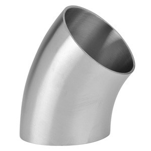 2-1/2 in. Polished 45° Weld Elbow - 2WK - 304 Stainless Steel Butt Weld Fitting (3-A)