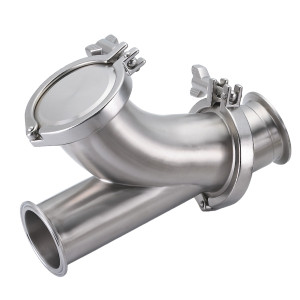 2 in. Clamp End - Y-Ball Check Valve (45BY) EPDM Seat - Polished 316L Stainless Steel Sanitary Valve