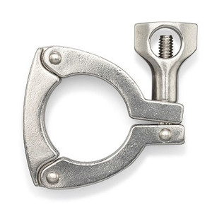 1 in. & 1.5 in. Three Segment Clamp (13MHM3P) 304 Stainless Steel Sanitary Clamp