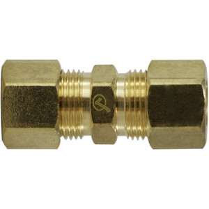3/8 in. Tube OD - Straight Union - Lead Free Brass Compression Fitting