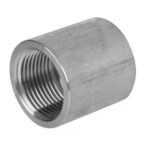1-1/4 in. x 1/8 in. Reducing Coupling - NPT Threaded - 1000# Barstock 304 Stainless Steel Pipe Fitting