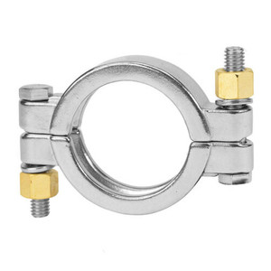 2 in. Pipe Size - Schedule 5S/10S High Pressure Bolted Clamp (13MHPV) 304 Stainless Steel Sanitary Clamp