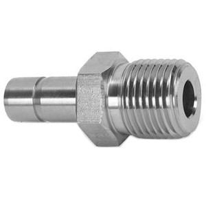 1/4 in. Tube O.D. x 1/8 in. MNPT - Tube Stub Male Adapter - 316 Stainless Steel Compression Tube Fitting