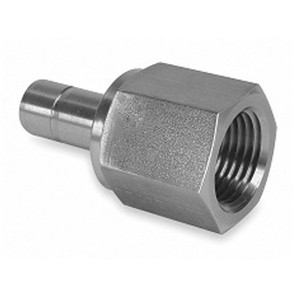 3/16 in. Tube O.D. x 1/4 in. FNPT - Tube Stub Female Adapter - 316 Stainless Steel Compression Tube Fitting