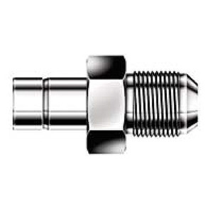 1/4 in. Tube O.D. x 1/4 in. AN Tube Flare - Male AN Adapter - 316 Stainless Steel Compression Tube Fitting