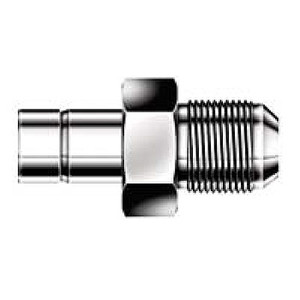 1/2 in. Tube O.D. x 5/8 in. AN Tube Flare - Male AN Adapter - 316 Stainless Steel Compression Tube Fitting