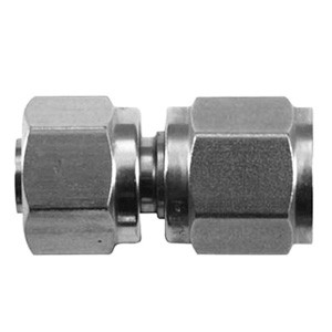 3/8 in. Tube O.D. x 3/8 in. Female AN Tube Flare - AN Adapter - Double Ferrule - 316 Stainless Steel Compression Tube Fitting