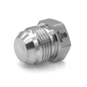 3/4 in. MJIC Plug - 316 Stainless Steel Hydraulic JIC 37° Flare Tube Fitting
