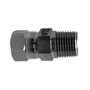 3/4 in. Male NPT x 3/4 in. Female 37 Degree JIC Swivel - Straight Connector - 316 Stainless Steel Pipe Swivel Adapter