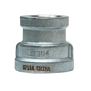 1-1/4 in. x 1/2 in. NPT Threaded - Reducing Coupling - 304 Stainless Steel 150# MSS SP-114 Heavy Pattern Pipe Fitting