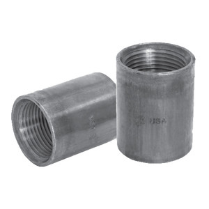 6 in. NPS - Full Coupling - Straight Tapped - Standard (SCH 40/150#) Black Steel Merchant Pipe Couplings - Domestic