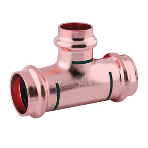 4 in. Press x 4 in. Press x 3/4 in. Press - Reducing Tee - EPDM - Copper Press Fitting - FIG SP620R (Run x Run x Branch)