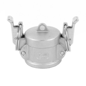 2 in. Female End Coupler -  Dust Cap Self-Locking Camlock - 316 Stainless Steel