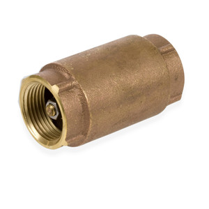 1-1/4 in. Female NPT Threaded - 200 CWP - Lead Free Cast Brass Inline Check Valve