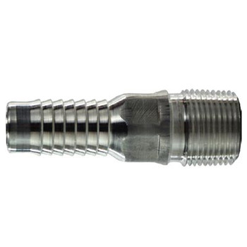 2 in. King Combination Nipple (KC), Thread x Hose Barb, Aluminum 2 in. King Combination Nipple (KC), Thread x Hose Barb, Aluminum