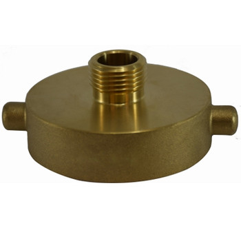 2-1/2 in. NST x 1-1/2 in. NPT Hydrant Adapter -  Brass Fire Hose Fitting