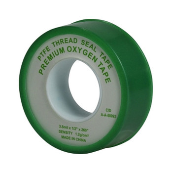3/4 in. Wide x 520 in. Long Roll 3-Wrap Green Oxygen PTFE Thread Seal Tape