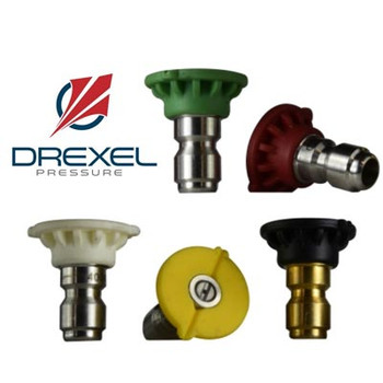 4.0 White Tip 40-Degree Quick Disconnect, Stainless Steel, Drexel Pressure Spray Nozzle 4,000 PSI