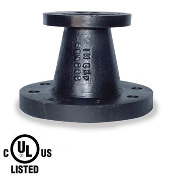 4 in. x 3 in. 250 lb. Cast Iron Pipe Fitting Flanged Concentric Reducer
