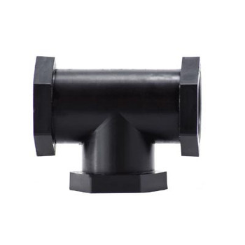 1/2 in. Tee, Polypropylene Plastic Pipe Fitting, NSF & FDA Approved