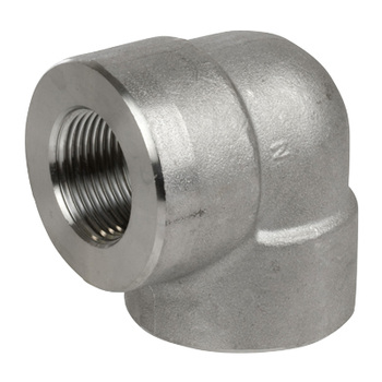 3/8 in. Threaded NPT 90 Degree Elbow 316/316L 3000LB Stainless Steel Pipe Fitting