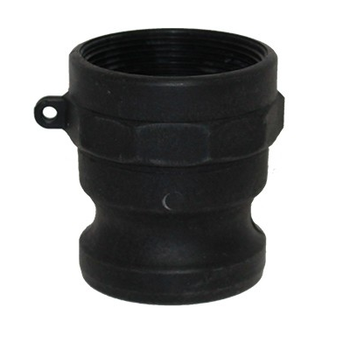 3 in. Type A Adapter Polypropylene Male Adapter x Female NPT Thread, Cam & Groove/Camlock Fitting