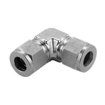 3/4 in. Tube Union Elbow - Double Ferrule - 316 Stainless Steel Tube Fitting