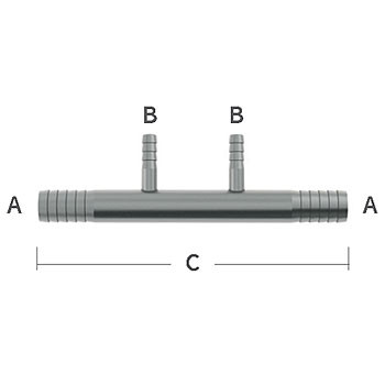 Stainless Beverage Fittings - Straight Barbed Manifolds