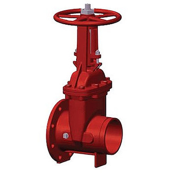 4 in. OS&Y Gate Valve 300PSI Flanged x Grooved End UL/FM Approved Fire Protection Valve