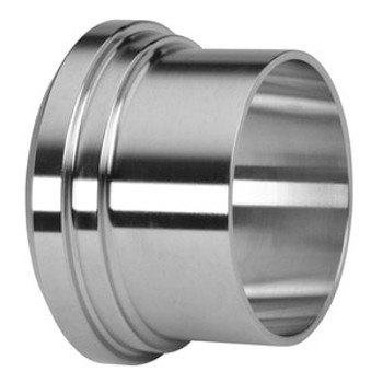 1 in. Long Plain Bevel Seat Ferrule - 14A - 304 Stainless Steel Sanitary Fitting (3-A) View 1