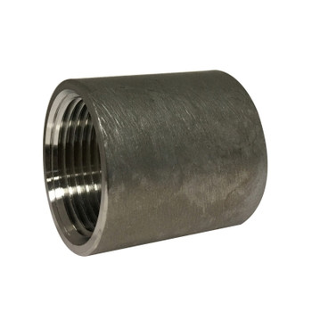 1 In. Diameter, 2 In. Overall Length, Merchant Coupling, Straight Threads, 304 Stainless Steel